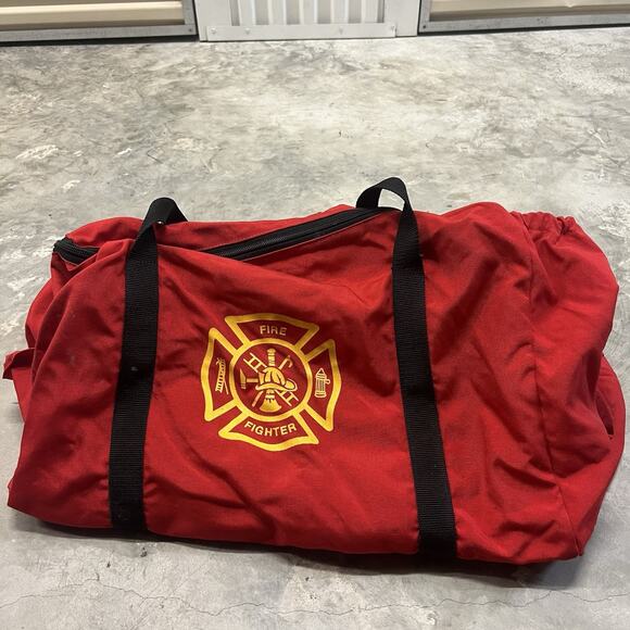 American Firewear Firefighter Red Duffle Bag Fire Gear 28x17x17 Large - Picture 1 of 6